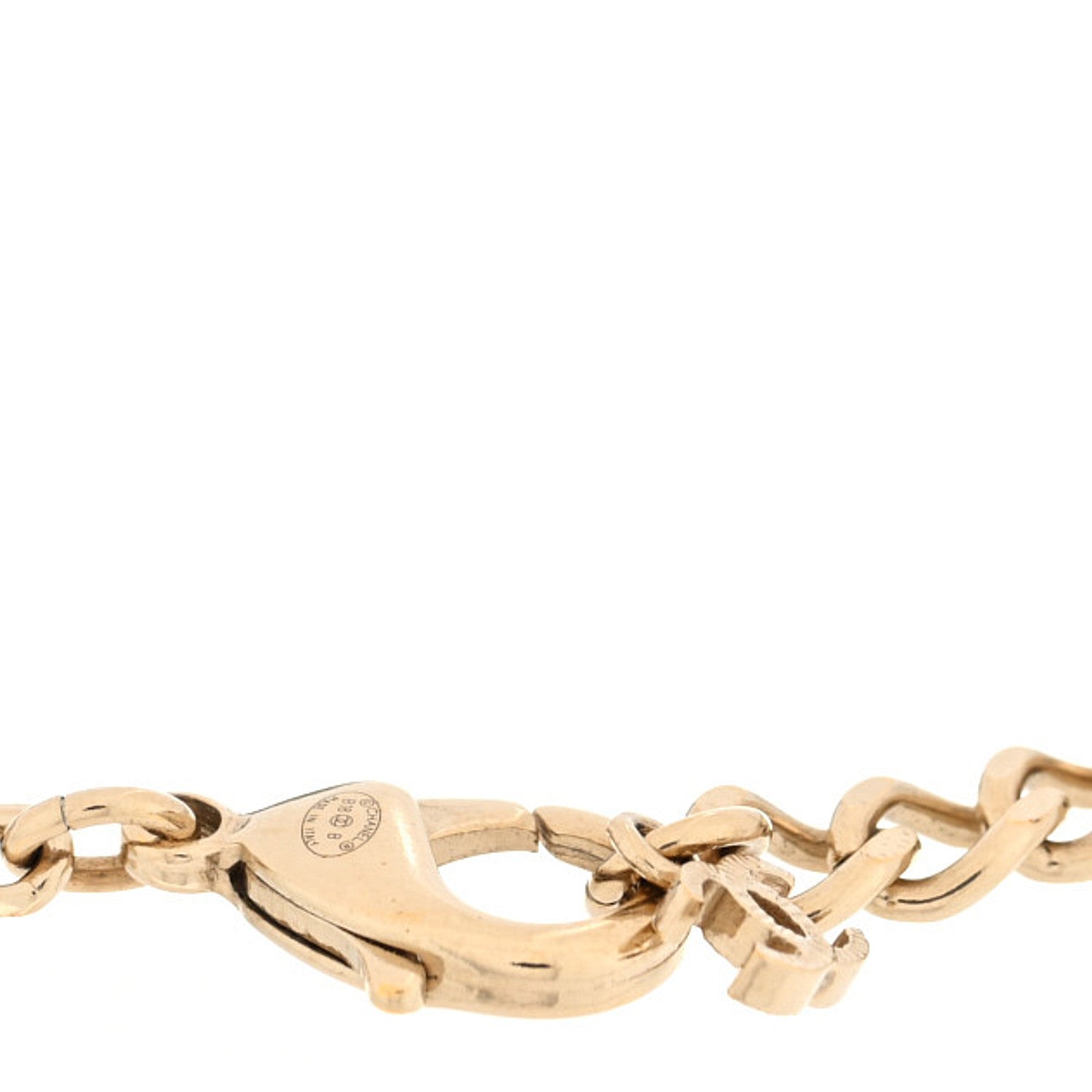 Chanel Enamel Pearl CC Bracelet Gold Black 4 of 4