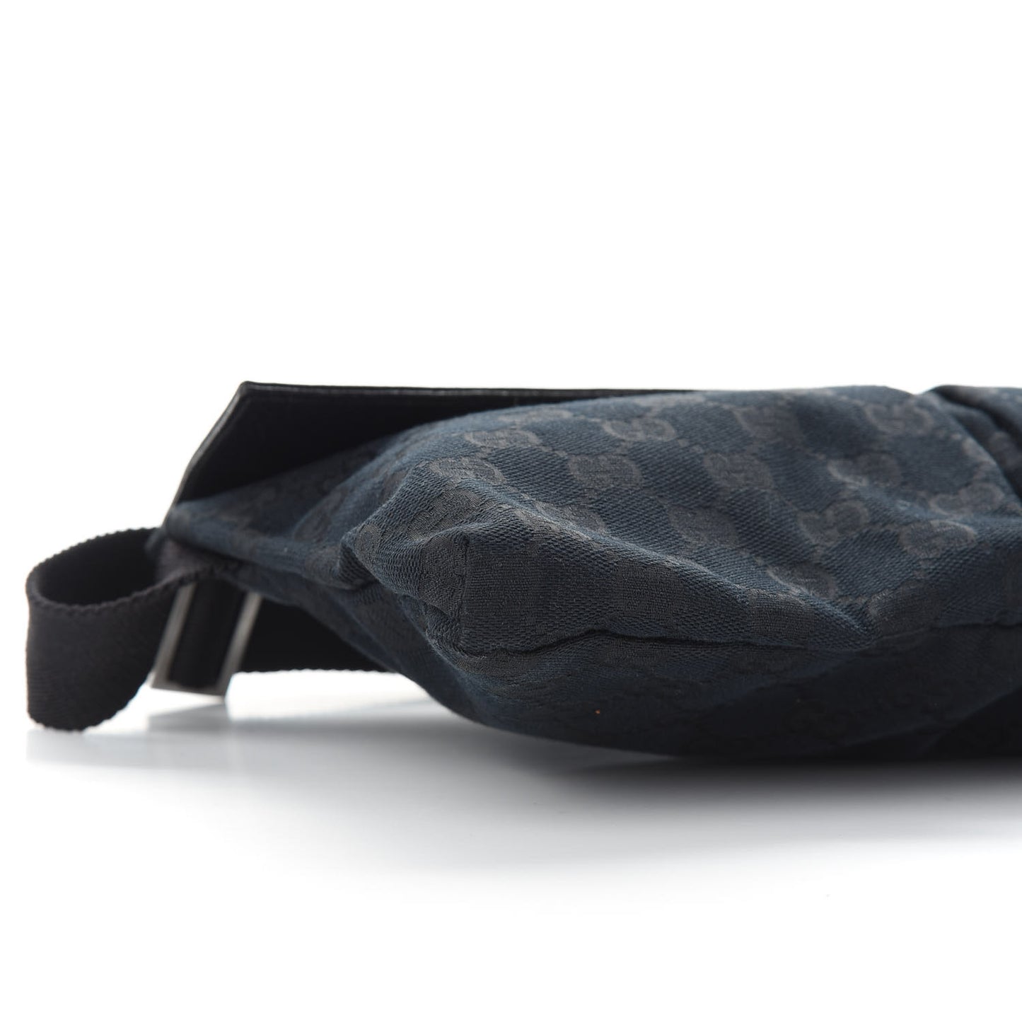GG Monogram Double Pocket Belt Bag Black
