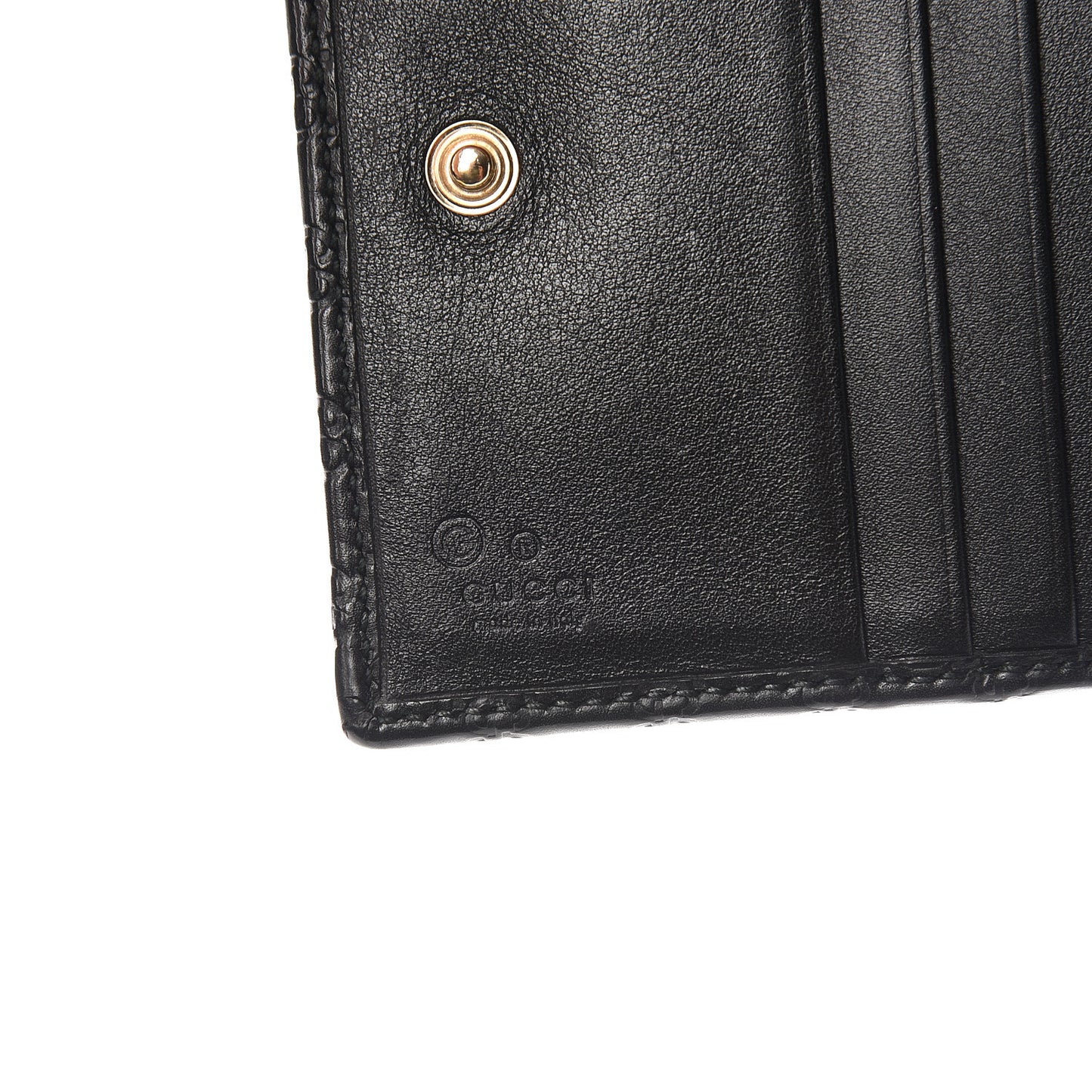 Soft Microguccissima Bi-Fold Wallet Black