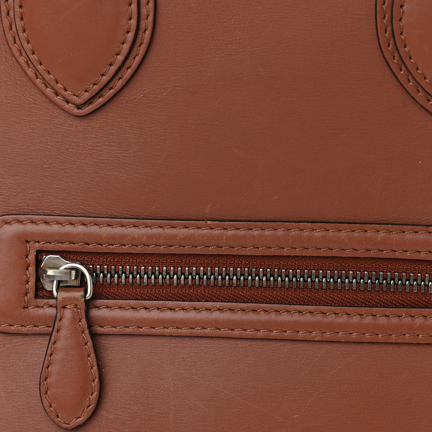 Smooth Calfskin Mini Luggage Sienna