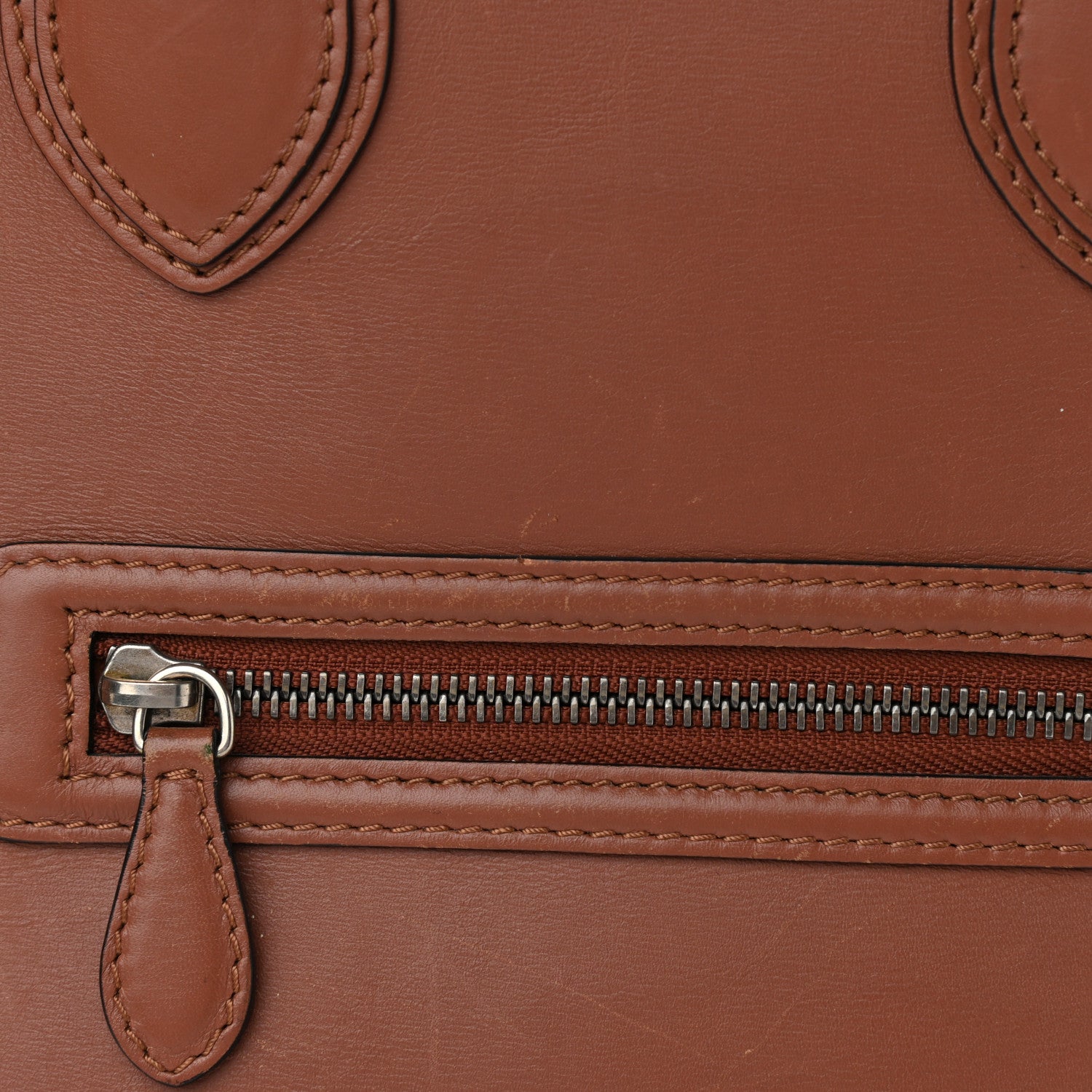 Celine Smooth Calfskin Mini Luggage Sienna 13 of 14