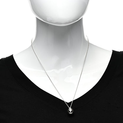 Tiffany Sterling Silver 12.75mm HardWear Ball Pendant Necklace 2 of 5