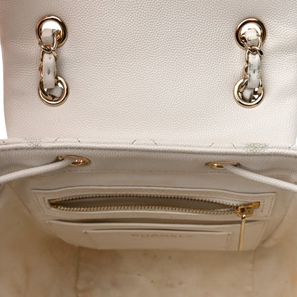 Chanel Caviar Quilted Mini Urban Spirit Backpack White 10 of 30
