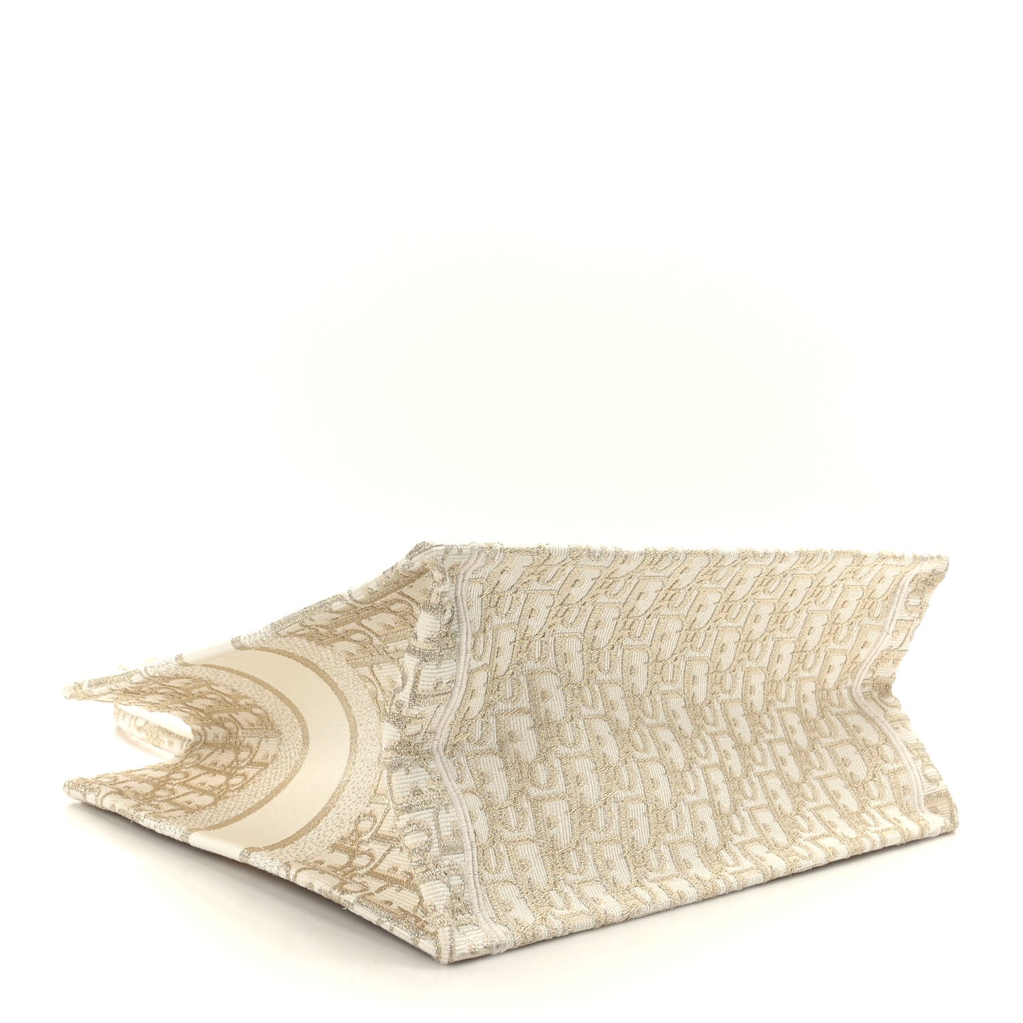 Oblique Medium Book Tote Gold Multicolor