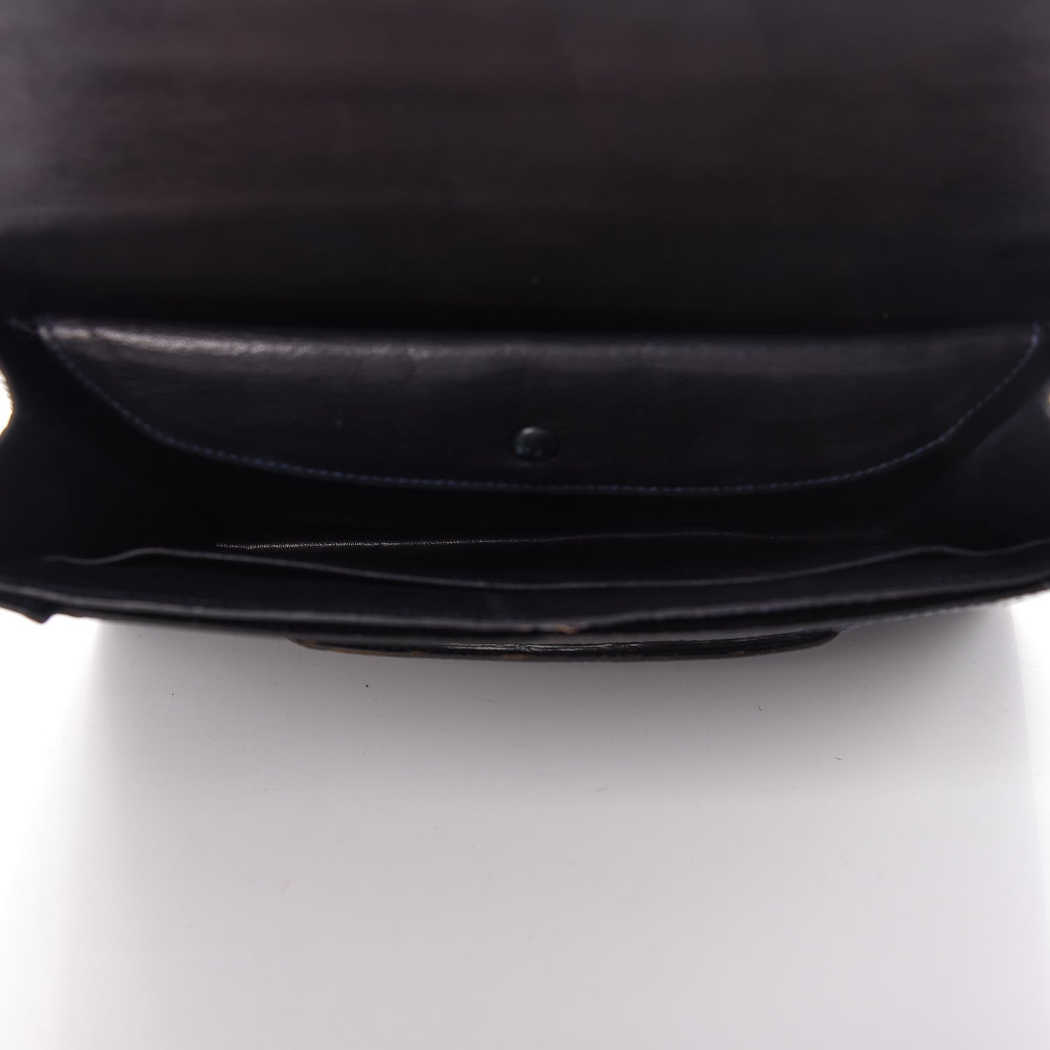 Hermes Shiny Crocodile Faco Clutch Bleu Marine 7 of 16
