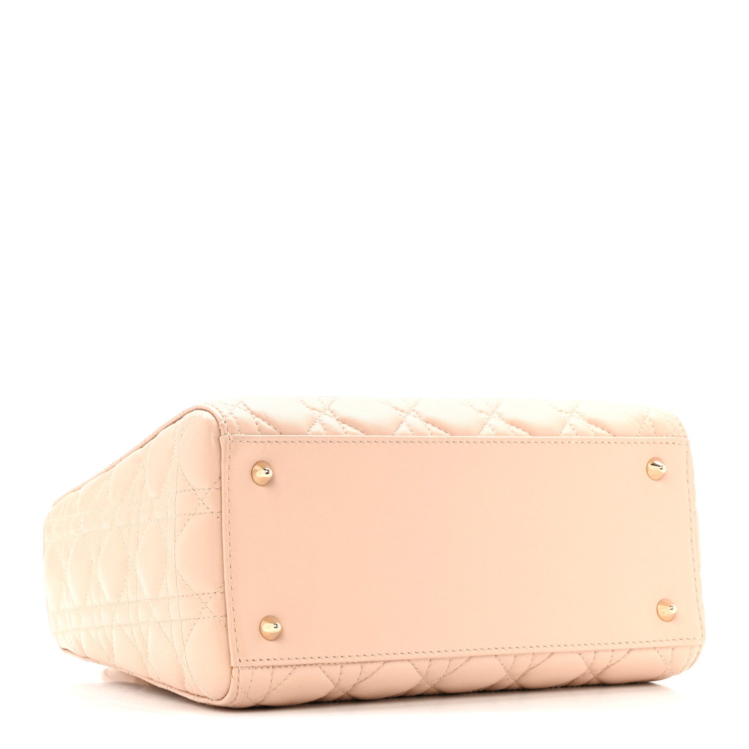 Christian Dior Lambskin Cannage Medium Lady Dior Light Pink 4 of 13
