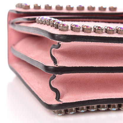 Gucci Suede Crystal Small Dionysus Shoulder Bag Peonia 5 of 9