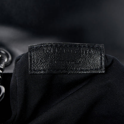 Saint Laurent Calfskin Y Quilted Monogram Monochrome Medium Loulou Chain Satchel Black 8 of 12