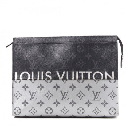 Louis Vuitton Monogram Eclipse Split Pochette Voyage MM 1 of 7