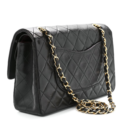 Chanel Lambskin Quilted Medium Double Flap Black 3 of 12