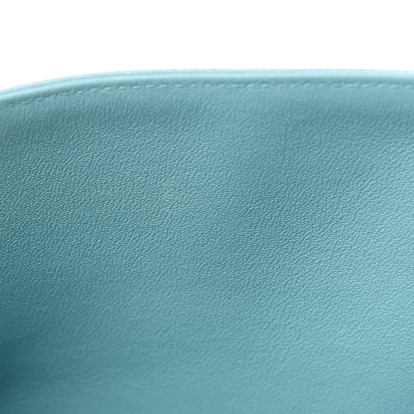 Caviar Quilted Medium Double Flap Light Blue