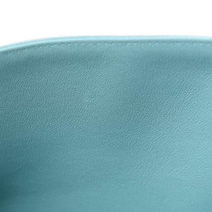 Chanel Caviar Quilted Medium Double Flap Light Blue 10 of 10