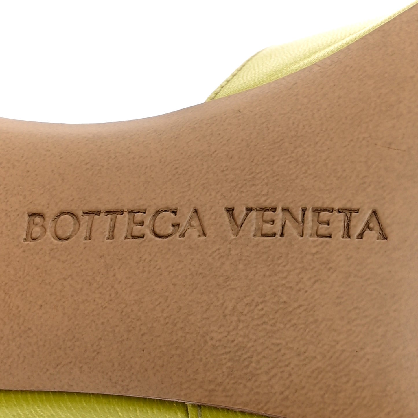 Lambskin Stretch Mule Sandals 35.5 Kiwi