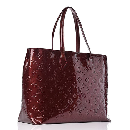 Louis Vuitton Vernis Wilshire MM Rouge Fauviste 3 of 17