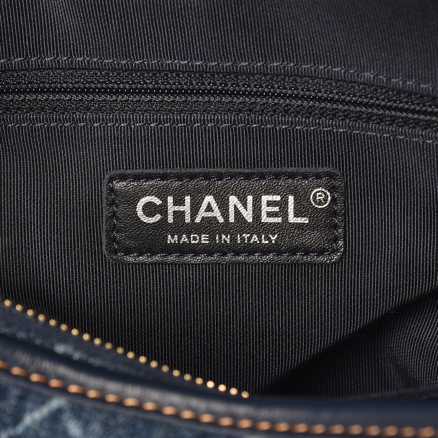 Chanel Denim Calfskin Medium Gabrielle Hobo Blue 8 of 10
