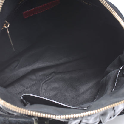 Valentino Garavani Patent Lacca Bon Bon Dome Bow Tote Black 5 of 7
