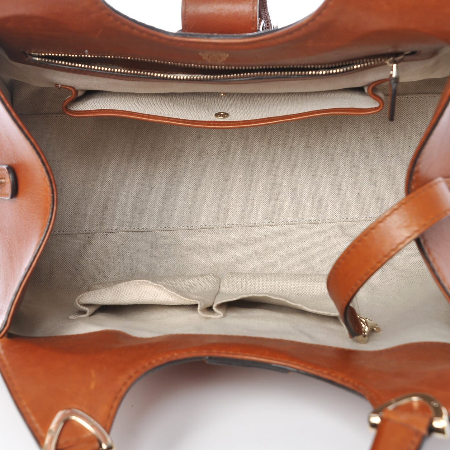 Calfskin Medium Stirrup Top Handle Bag