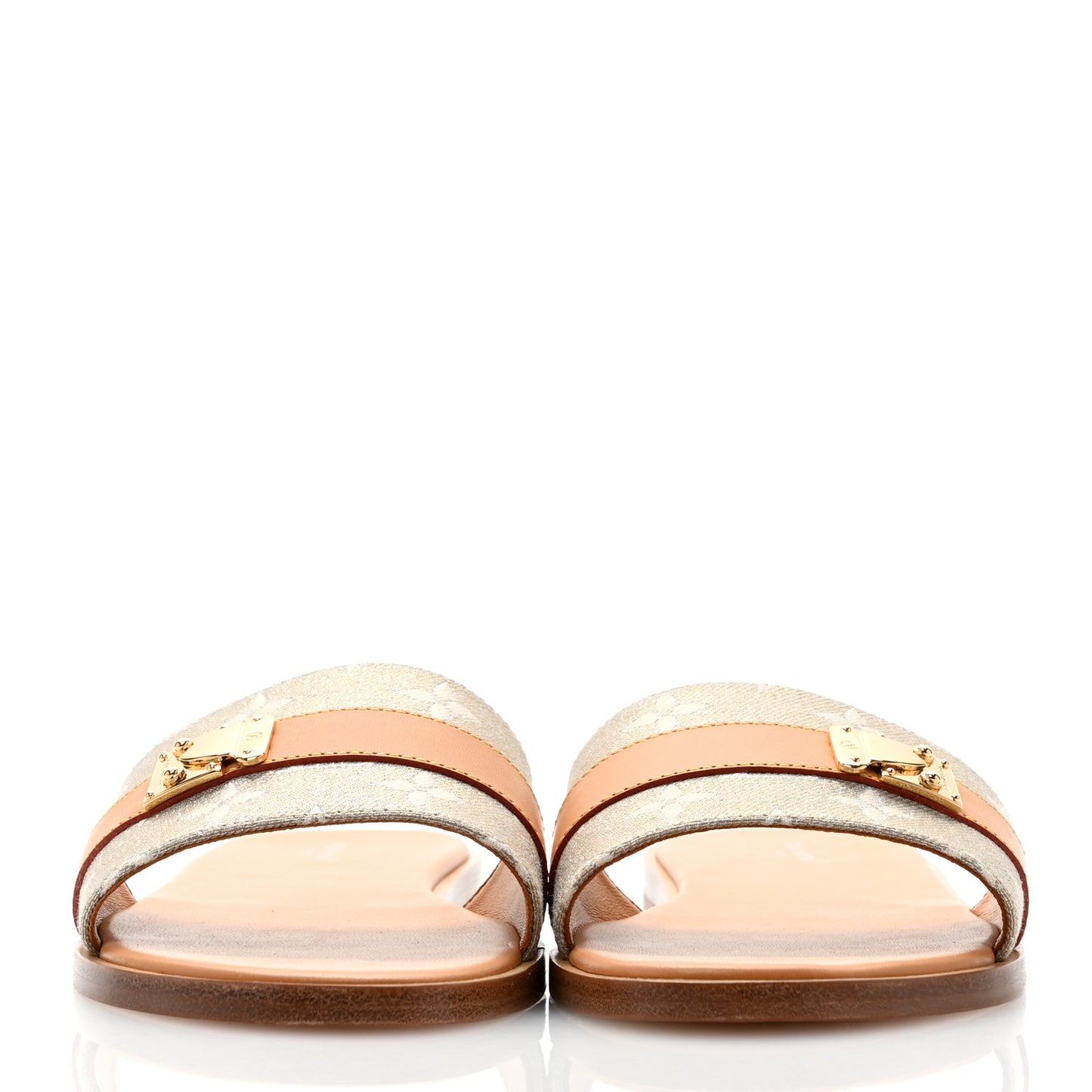 Monoglam Lock It Flat Mule 39 Gold