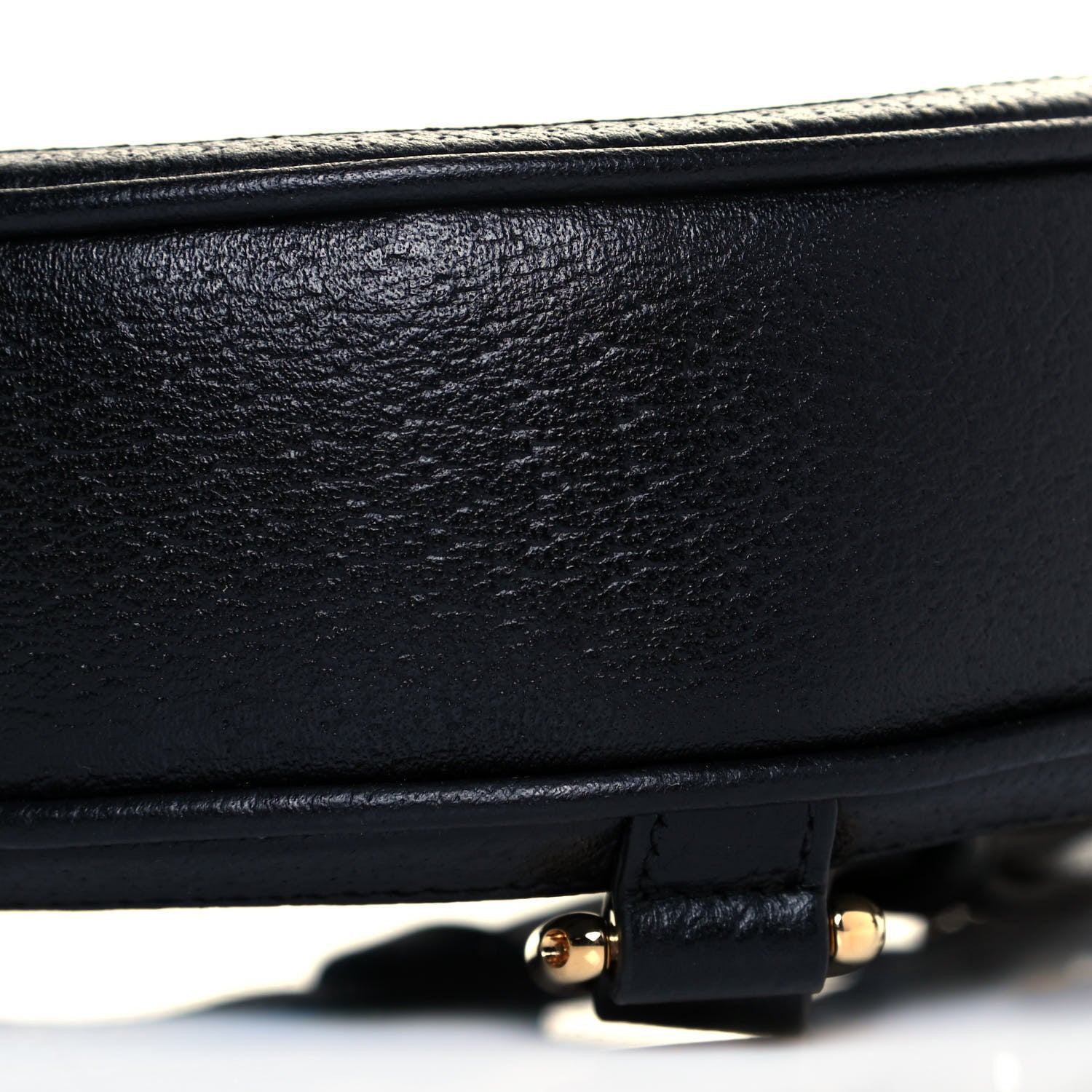 Gucci Grained Calfskin Web Mini Ophidia Round Backpack Black 7 of 8