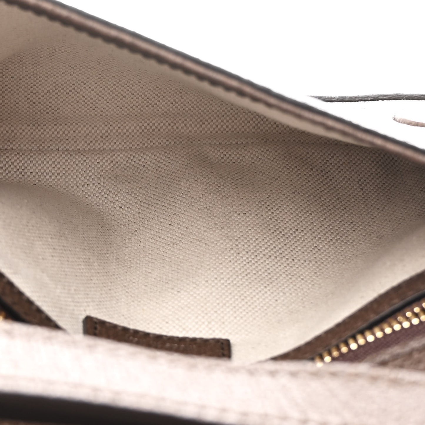 GG Supreme Monogram Textured Dollar Calfskin Blondie Chain Shoulder Flap Bag Beige Ebony New Acero