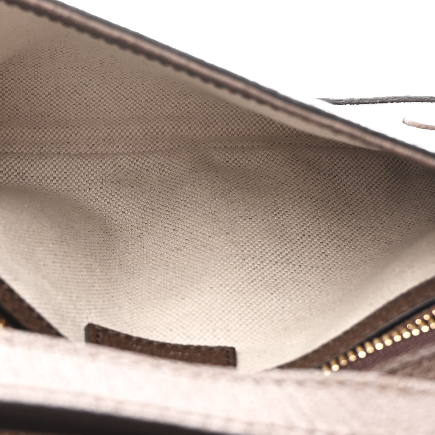 Gucci GG Supreme Monogram Textured Dollar Calfskin Blondie Chain Shoulder Flap Bag Beige Ebony New Acero 5 of 10