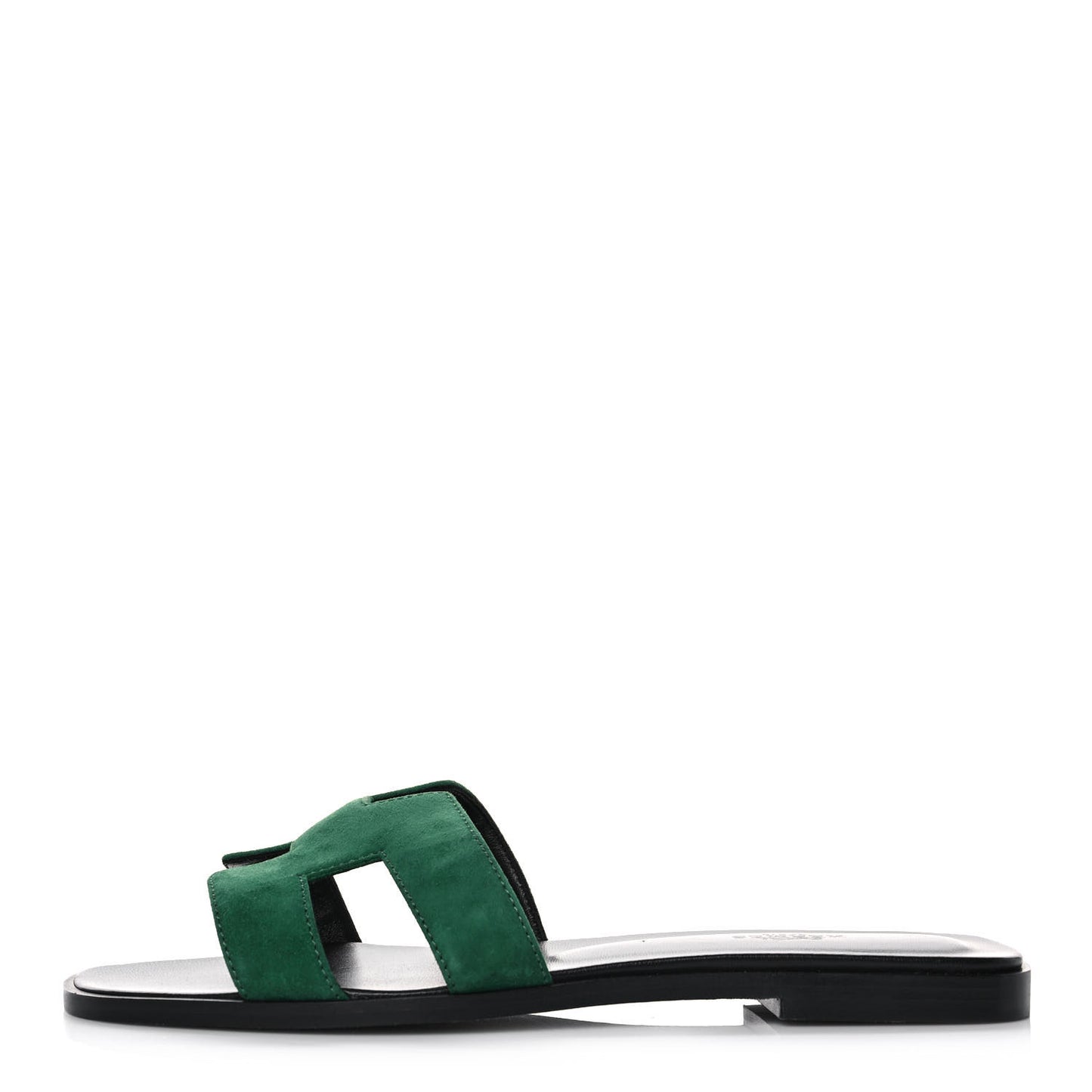 Suede Goatskin Oran Sandals 39 Vert Electrique