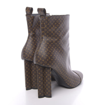 Louis Vuitton Monogram Silhouette Ankle Boots 38 4 of 11