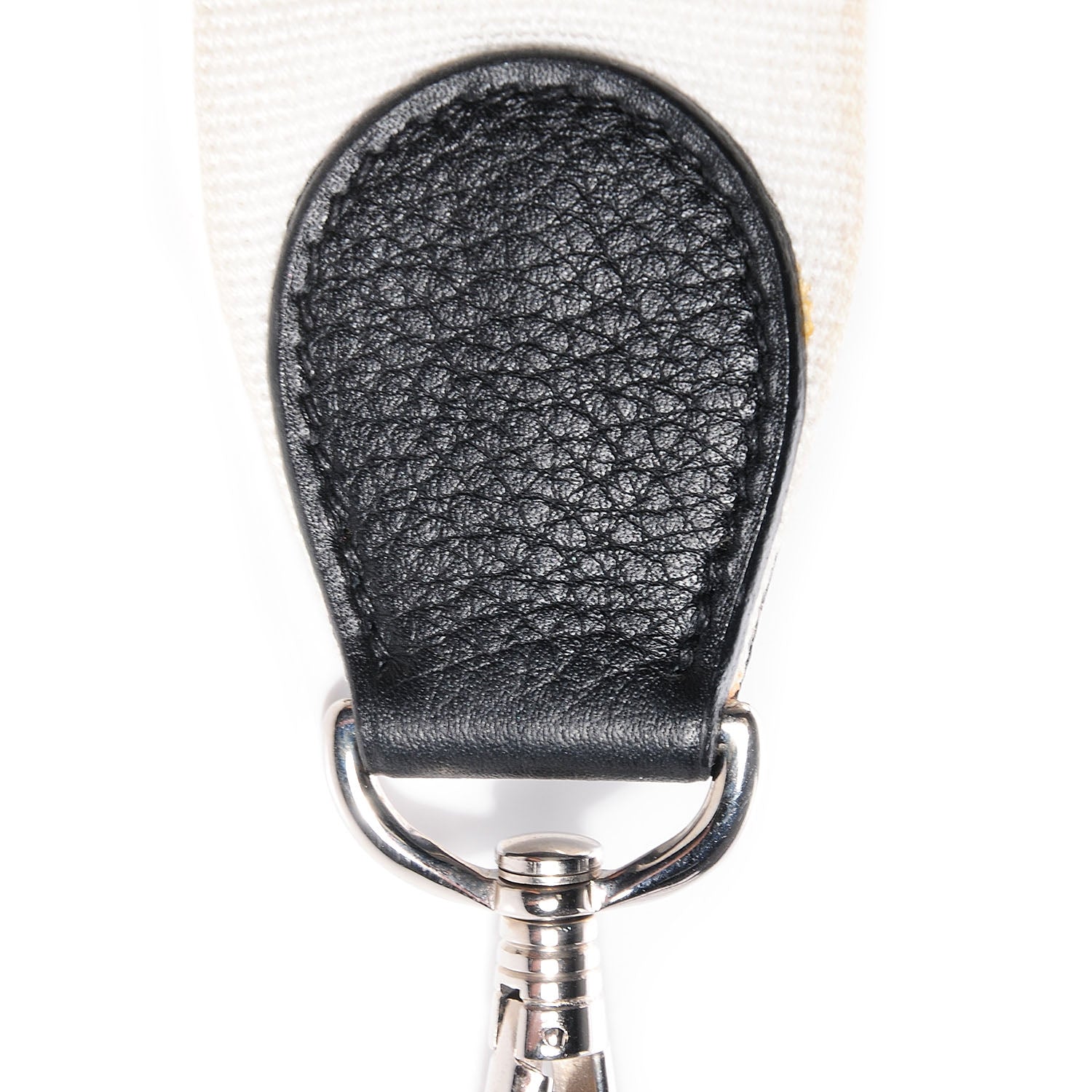 Hermes Taurillon Clemence Evelyne GM Blanc Noir 16 of 17