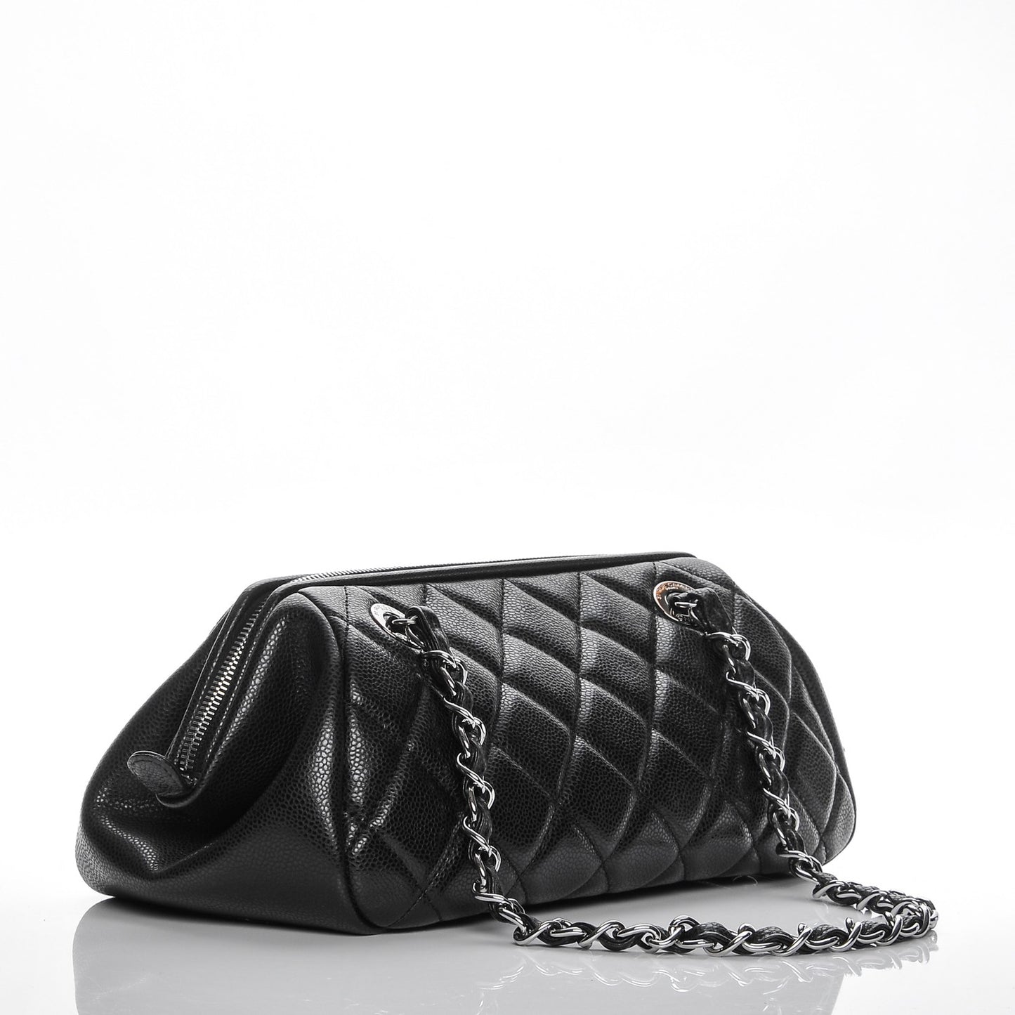 Caviar Quilted Timeless CC Shoulder Bag Black