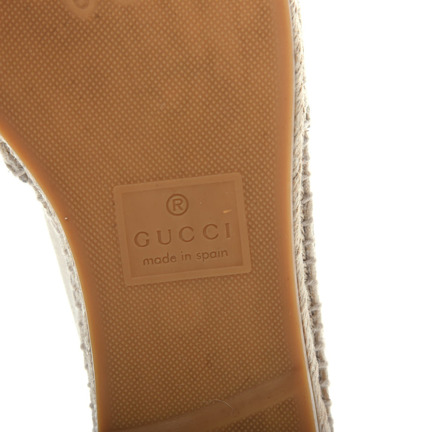 Canvas Logo Espadrilles 38.5 Greggio White