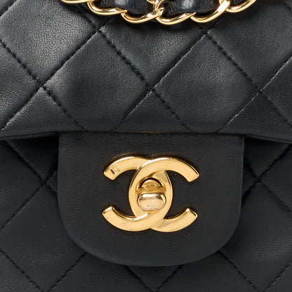 Chanel Lambskin Quilted Small Double Flap Black 11 of 13