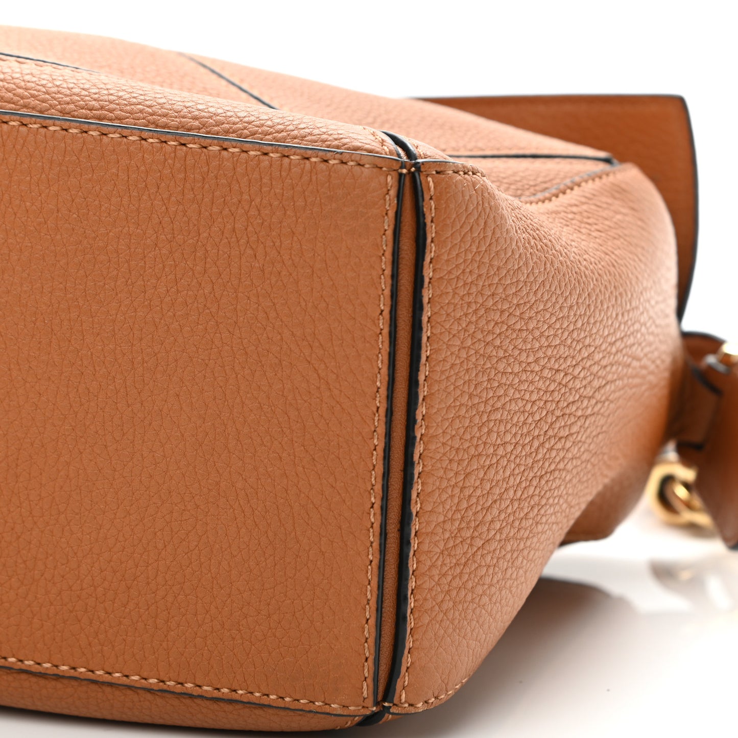 Calfskin Small Puzzle Bag Light Caramel