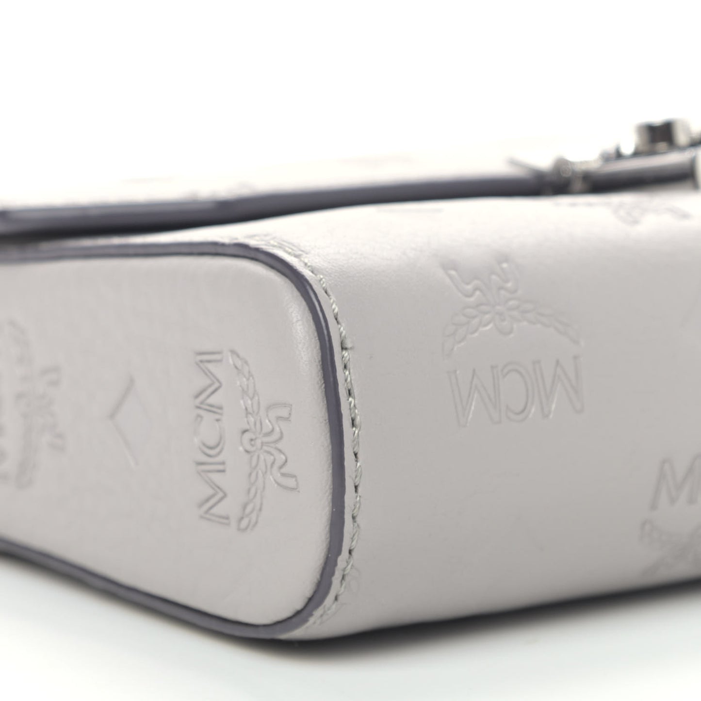 Calfskin Ottomar Monogram Small Crossbody Bag Dove Grey