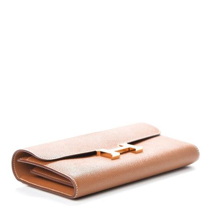 Hermes Epsom Constance Long Wallet Gold 4 of 8