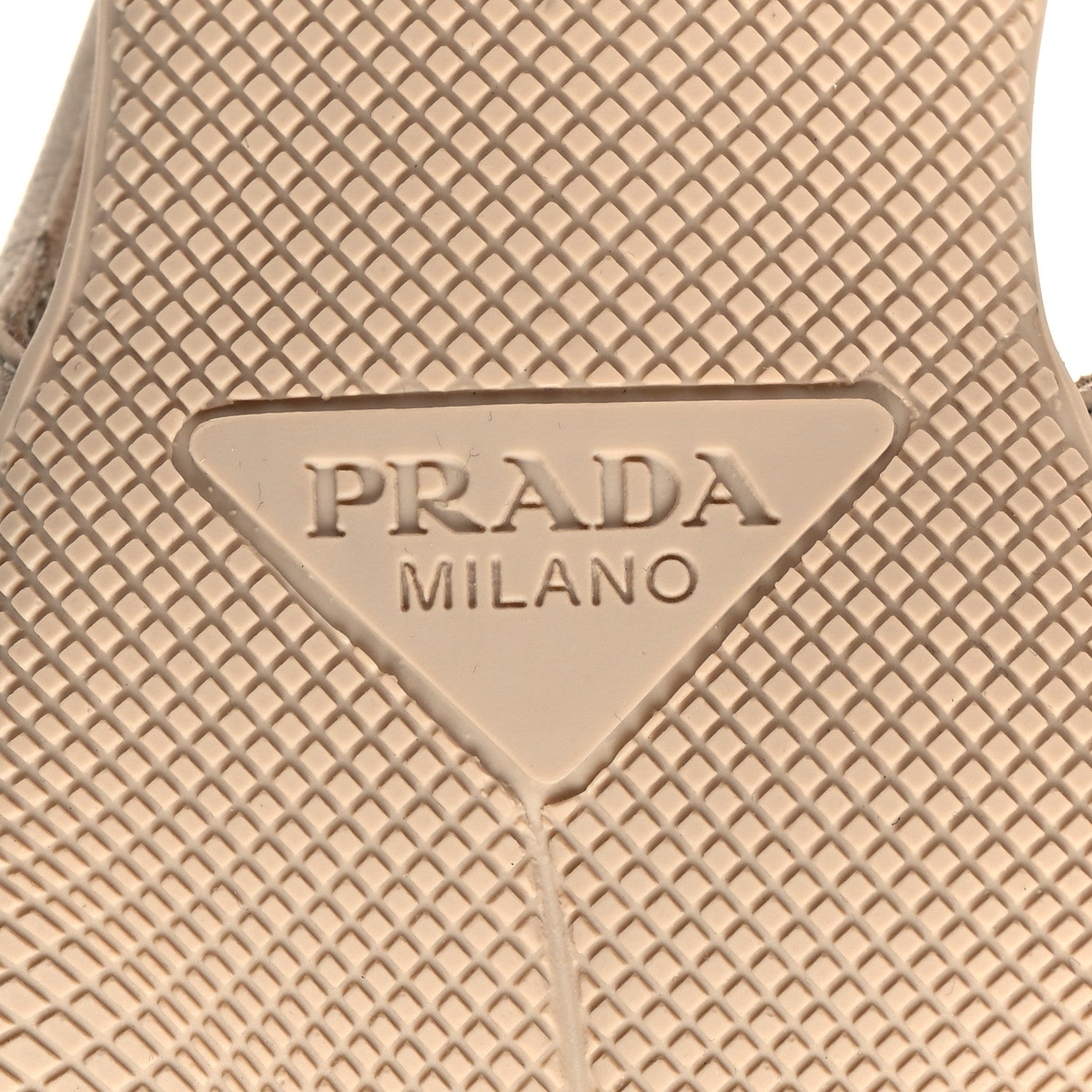 Prada Spazzolato Triangle Logo Pointed Toe 45mm Slingback Pumps 36 Deserto 7 of 9