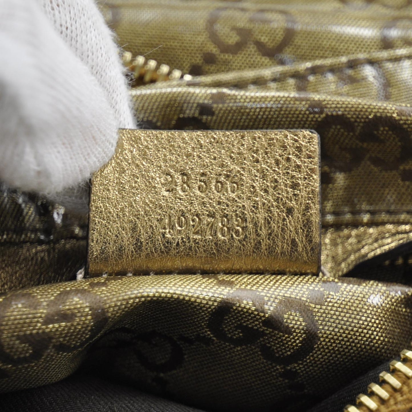 Crystal Monogram Web Double Pocket Belt Bag Gold