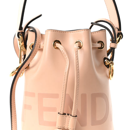 Fendi Vitello King F is Fendi Logo Embossed Mini Mon Tresor Bucket Bag Light Rose 8 of 10