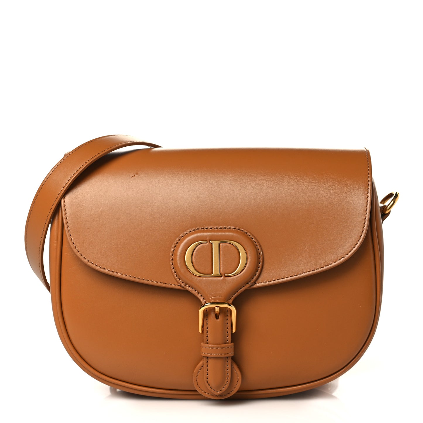 Box Calfskin Medium Bobby Flap Camel