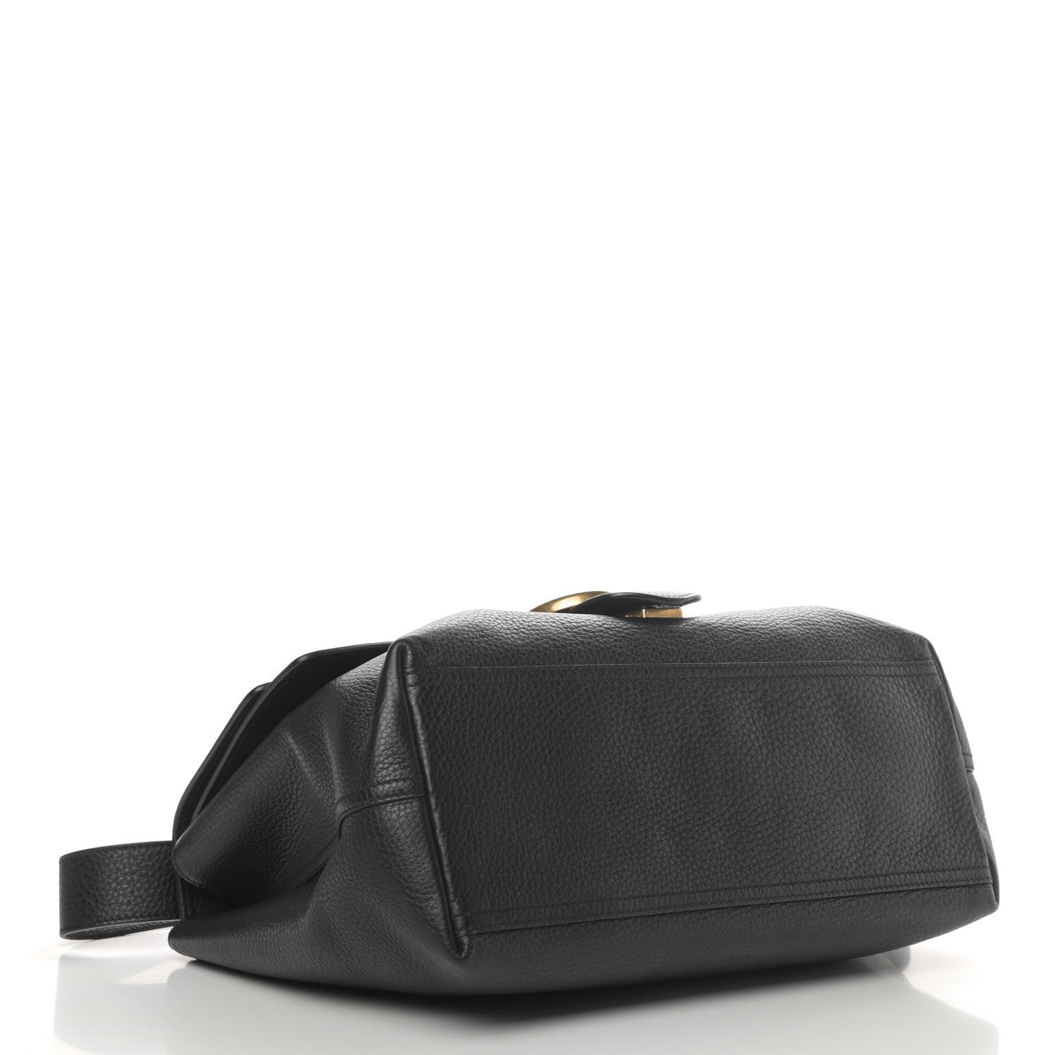Gucci Calfskin Large GG Marmont Shoulder Bag Black 3 of 4