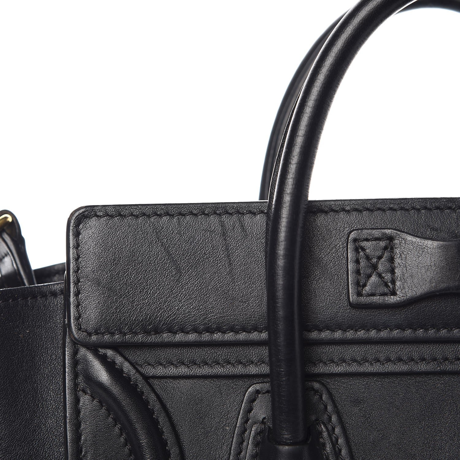 Celine Smooth Calfskin Nano Luggage Black 8 of 11