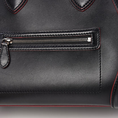 Celine Smooth Calfskin Mini Luggage Black Pink Trim 15 of 23
