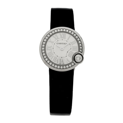 Cartier Stainless Steel Satin Diamond Bezel 26mm Ballon Blanc De Cartier Quartz Watch 1 of 4