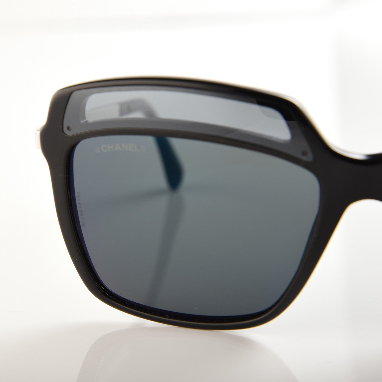 Chanel Square Fall Sunglasses 5378 Black Blue 7 of 9