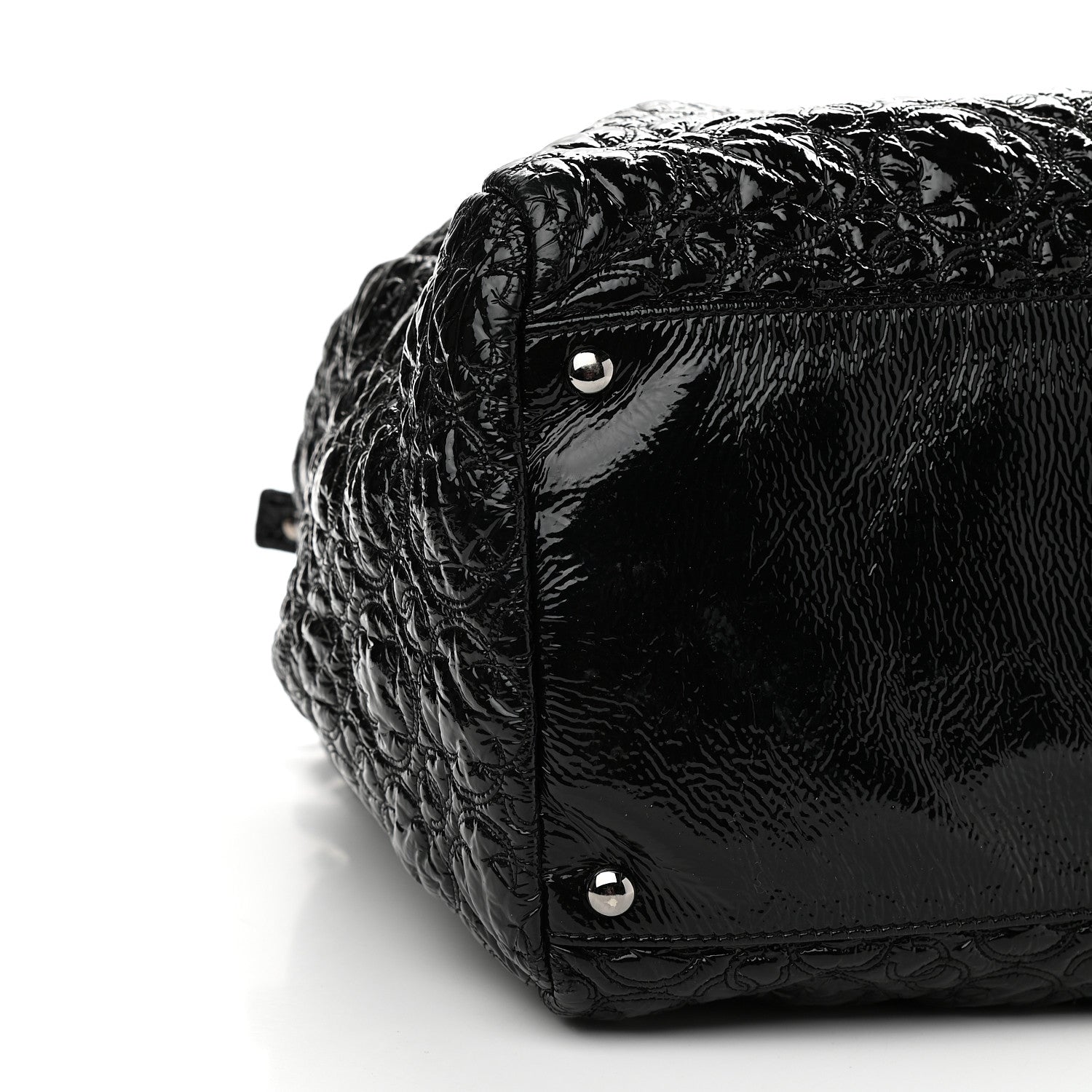 Chanel Vinyl Rock in Moscow Tote Black 7 of 9
