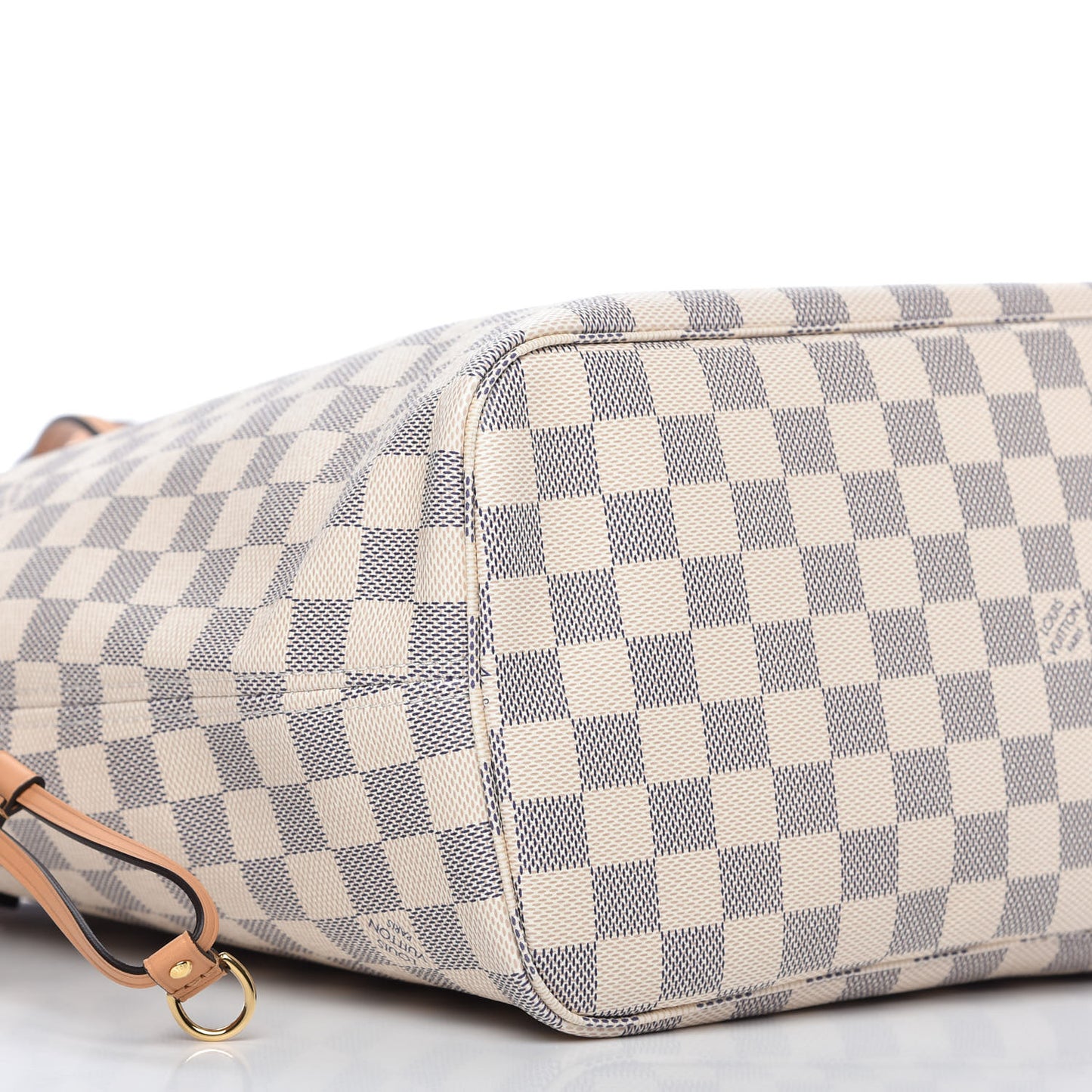 Damier Azur Braided Neverfull MM Pink