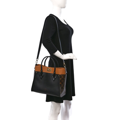 Louis Vuitton Calfskin Monogram On My Side Black 2 of 8