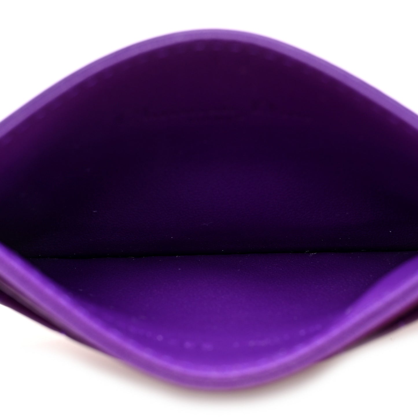 Lambskin Cannage Lady Dior Card Holder Purple