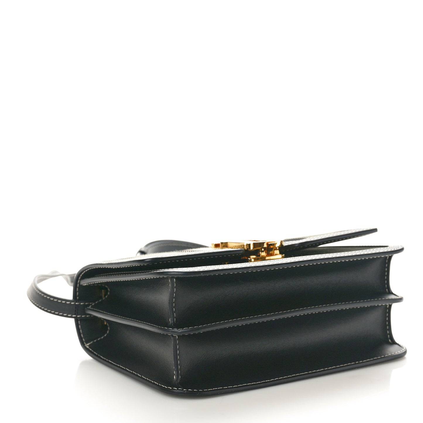 Calfskin Giant Check Print Small TB Bag Military Green