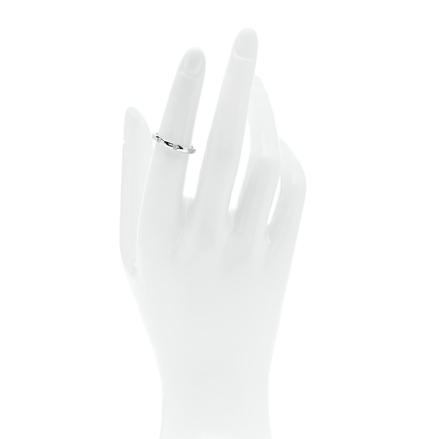Platinum Diamond Tendrement Etoiles Wedding Band Ring 50 5.25