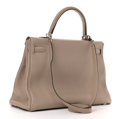 Hermes Togo Kelly Retourne 35 Gris Tourterelle 3 of 17